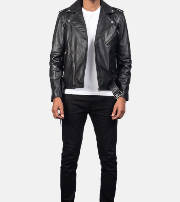 Allaric Alley Black Leather Motorcycle Jacket – Iconic Biker Design