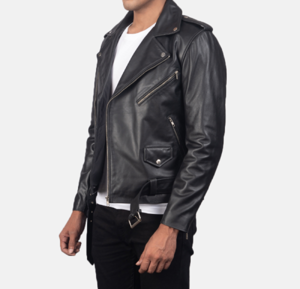 Allaric Alley Black Leather Motorcycle Jacket – Iconic Biker Design