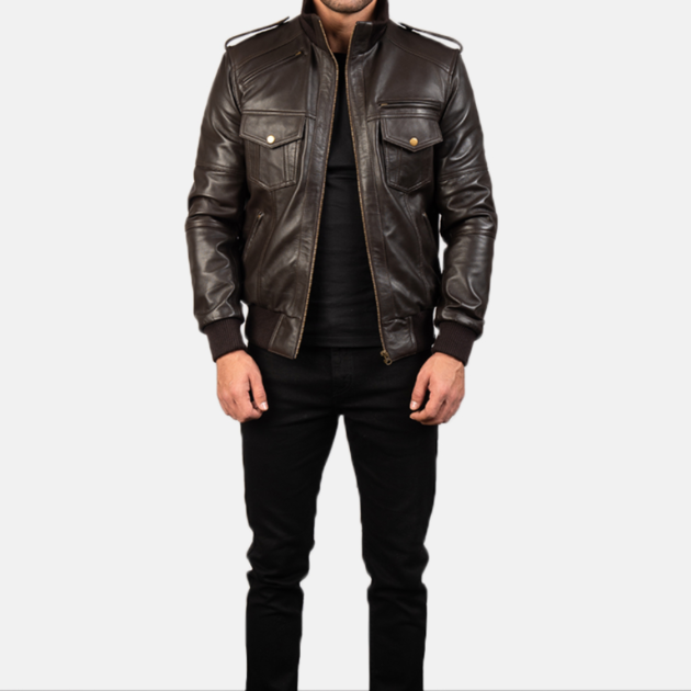 Bomber-leather-jacket