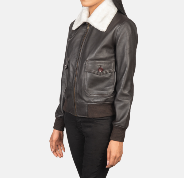 Archer Brown Fur-Lined Leather Jacket