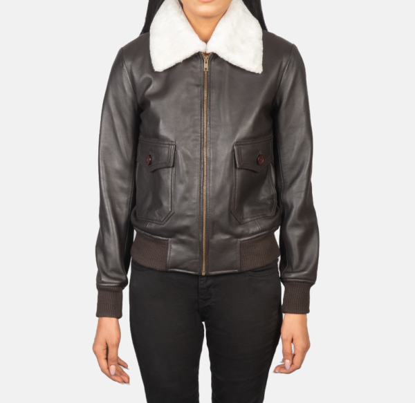 Archer Brown Fur-Lined Leather Jacket