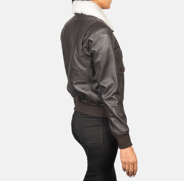 Archer Brown Fur-Lined Leather Jacket
