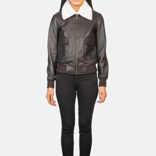 Archer Brown Fur-Lined Leather Jacket
