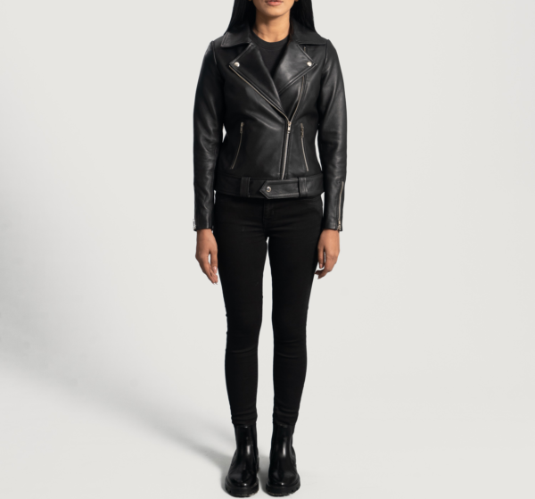 Axel Black Leather Biker Jacket – Sleek and Timeless Design