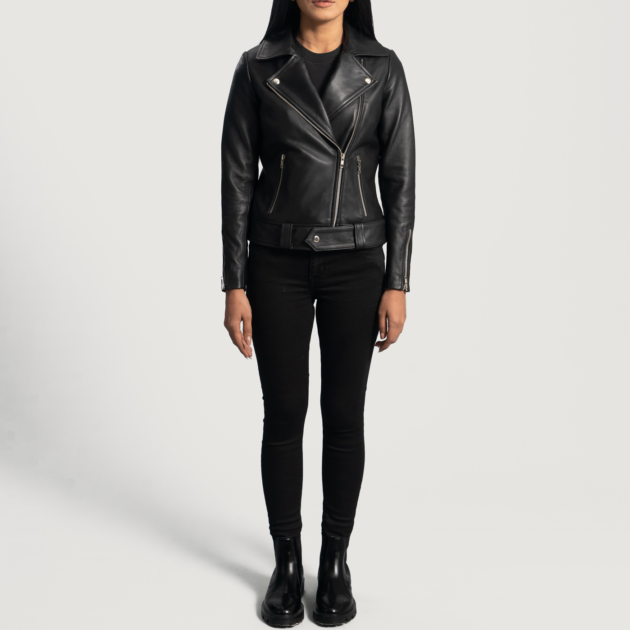 Axel Black Leather Biker Jacket – Sleek and Timeless Design