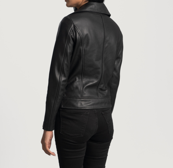 Axel Black Leather Biker Jacket – Sleek and Timeless Design1